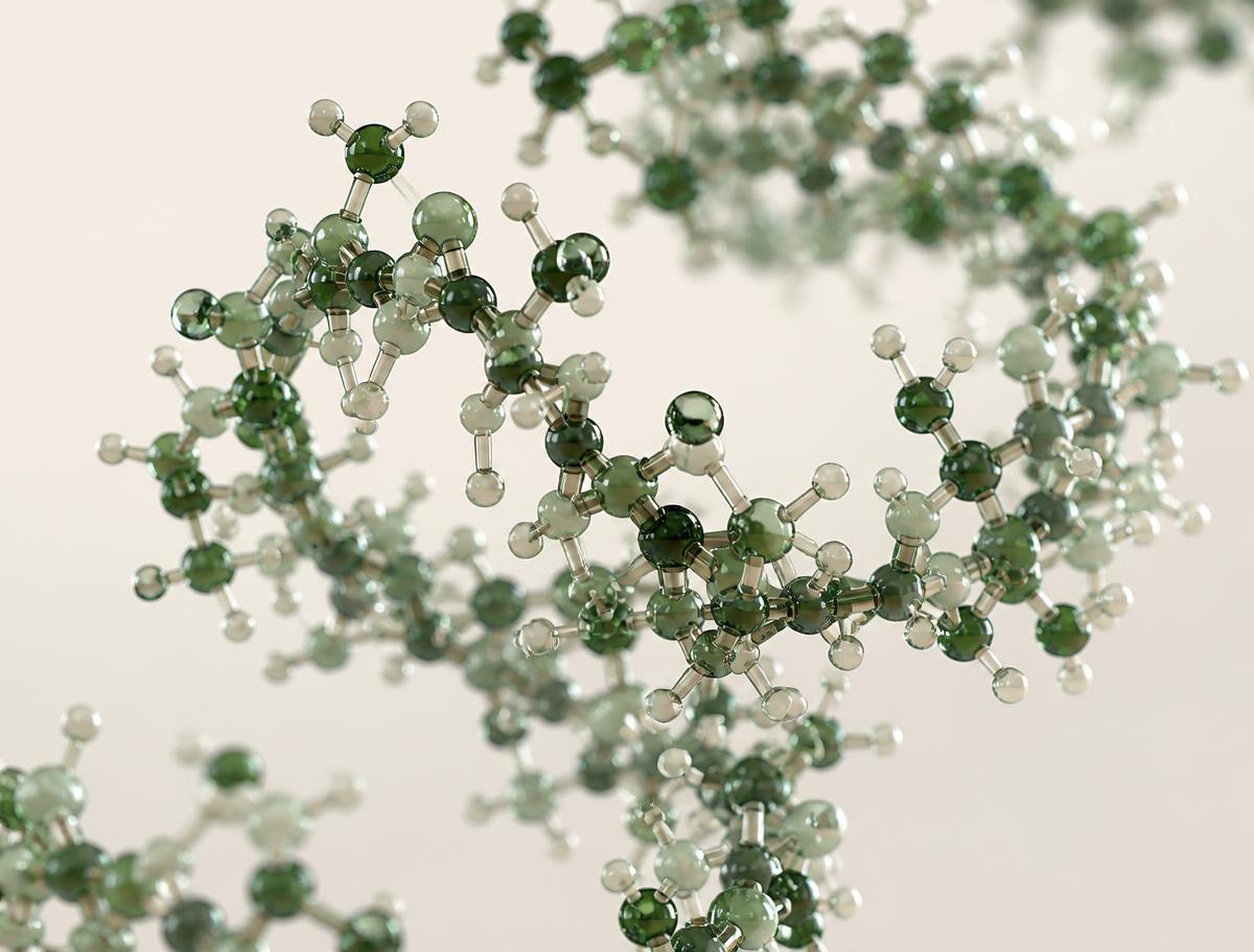 Abstract peptide molecular structure
